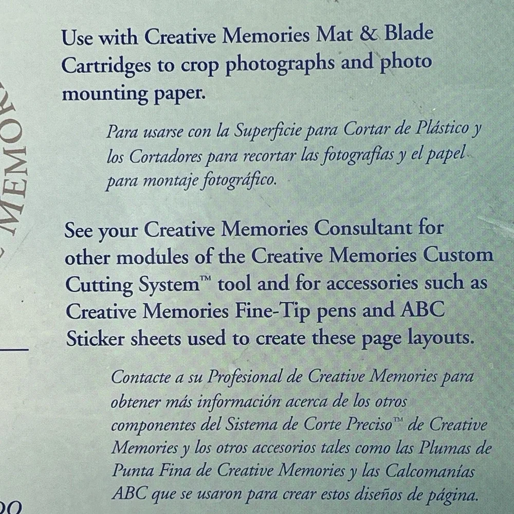 Creative Memories Custom Cutting System 12